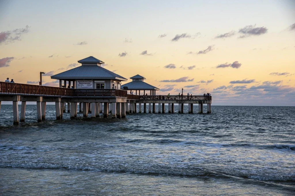 Jetty during sunset